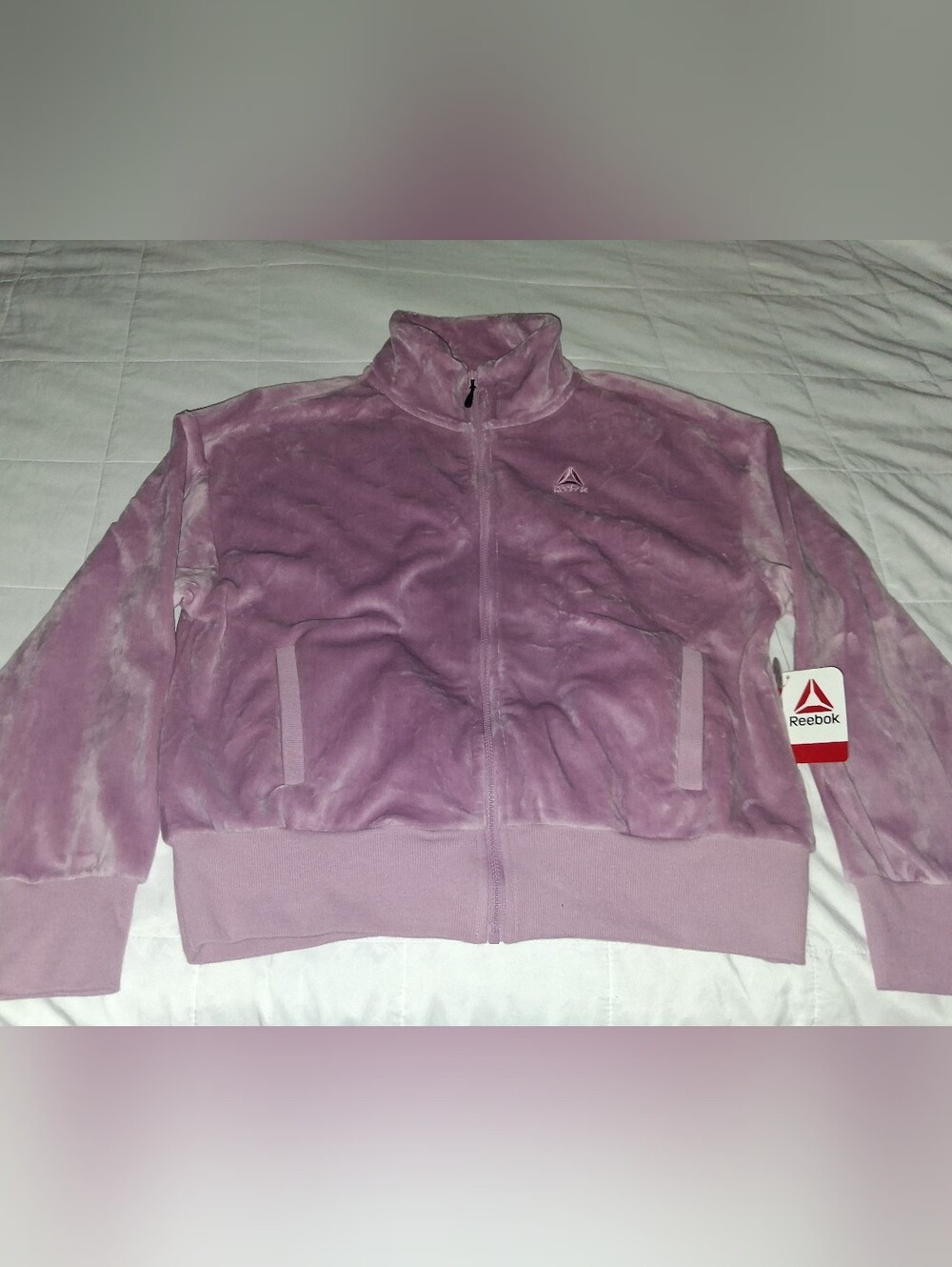 Reebok Women's Luxe Faux Fur Jacket - Orchid Haze